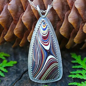 Boho Silver Stone Vintage Necklace Tribal